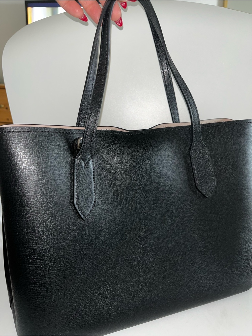 Kate Spade Classic Harper Black Leather Tote - Picture 2 of 12